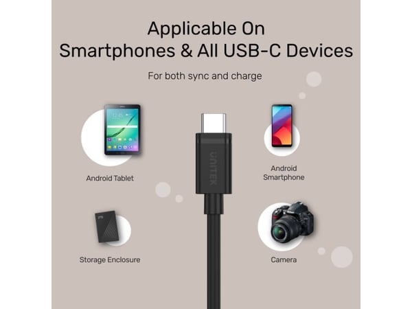 USB-kabel Unitek USB Type-C till USB Type-C-kabel 2m