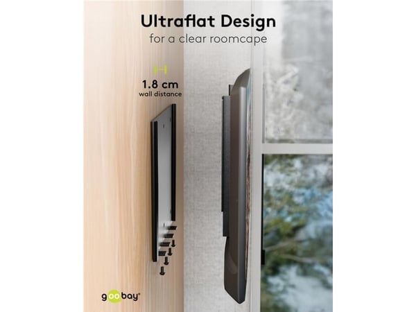Goobay 74415, 58,4 cm (23"), 106,7 cm (42"), 30 kg, 50 x 50 mm, 200 x 200 mm, Svart