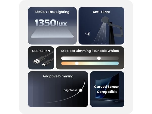 Yeelight - Lysbjelke - 5 W - justerbar hvit - 3000-6500 K