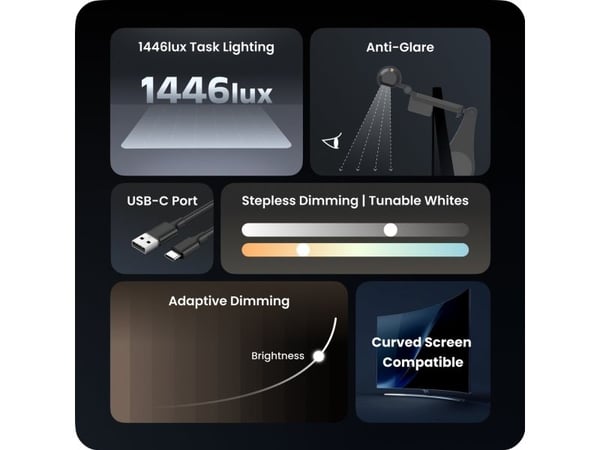 Yeelight - Lysbjelke - 5 W - justerbar hvit - 3000-6500 K