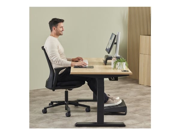 Fellowes Breyta - Musematte med håndleddsstøtte - størrelse XL - svart