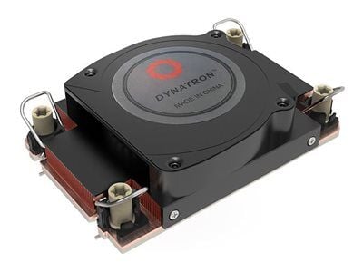 Dynatron S7 - Processorkylare - (för: LGA4677) - copper 1100 with vapor chamber base - 80 mm - svart - 1U