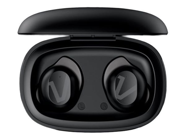 Veho RHOX - True wireless-hodetelefoner med mikrofon - i øret - Bluetooth - karbon sort