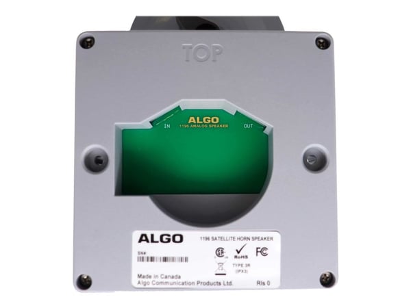Algo 1196, 1-suuntainen, 1.0 kanavaa, Langallinen, 8 W, 350 - 8300 Hz, Harmaa