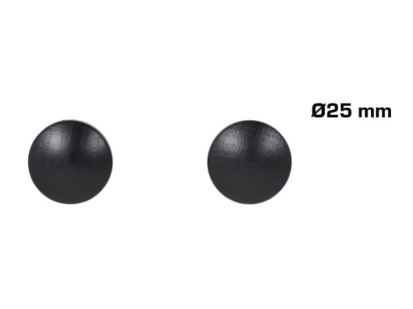 Home>it® Nuppi Ø25 mm tammi musta 2-pack 2-pack