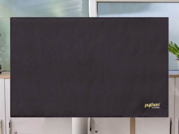 Python®-sarjan TV-suoja sisä- ja ulkotiloihin - säänkestävä yleissuoja televisiolle tai monitorille, 58x38 cm, 22" - 24" (TV-C0122)