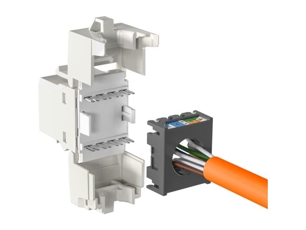 EFB-Elektronik RJ45 Keystone UTP, Cat.6, 250MHz, komponenter sertifisert, hvit Produsent: EFB Elektronik (E-20080)