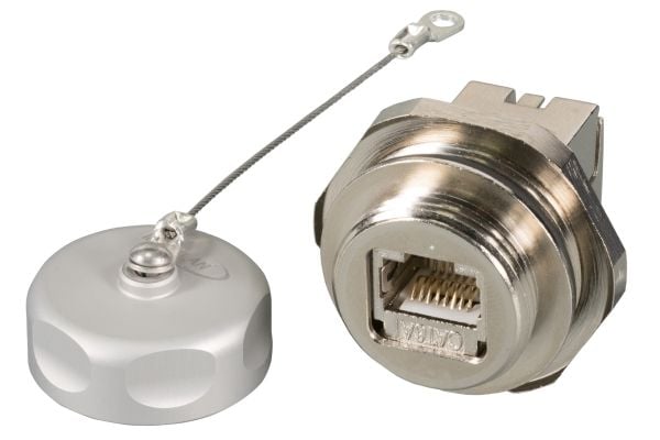 IP67 innebygd stikkontakt, M25, RJ45 Cat.6A E-20070, for Cat.5/6/7-kabel (IP67EBRJ45KSFL) IP67 innebygd stikkontakt, M25, RJ45 Cat.6A E-20070, for Cat.5/6/7-kabel (IP67EBRJ45KSFL)