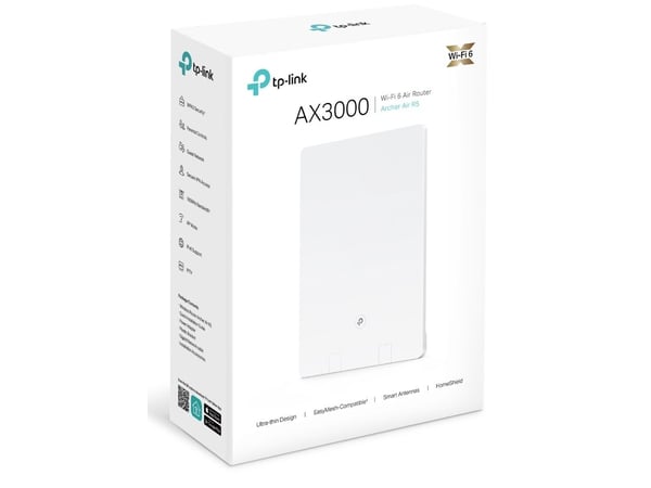 TP-Link AIR R5(3-PACK), Wi-Fi 6 (802.11ax), Dobbelbånd (2.4 GHz / 5 GHz), Ethernet/bredbåndsforbindelse, Hvit, Frittstående router