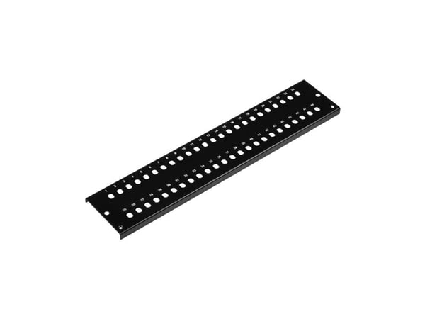EFB Electronics etupaneeli 2 U 48 x ST/FC D-aukko musta (VSB2HE-FP-SW-48ST)