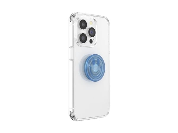 PopSockets 807080, Grepp, Blå, Happy Blues Translucent, Apple, iPhone 16 Pro Max, 1 styck