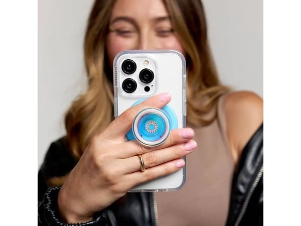 PopSockets 806891, Grep, Blå, Tekstmønster, Opalescent Blue, Apple, iPhone 17 Pro Max