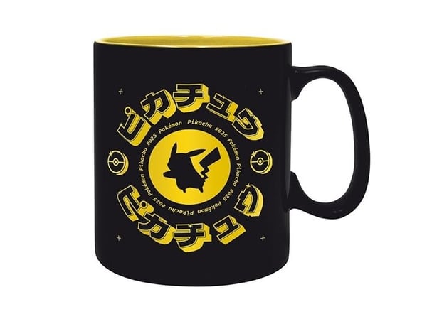 ABYstyle Pokémon, Single, 0,46 l, Svart, Gul, Keramiska, Mugg, Universal