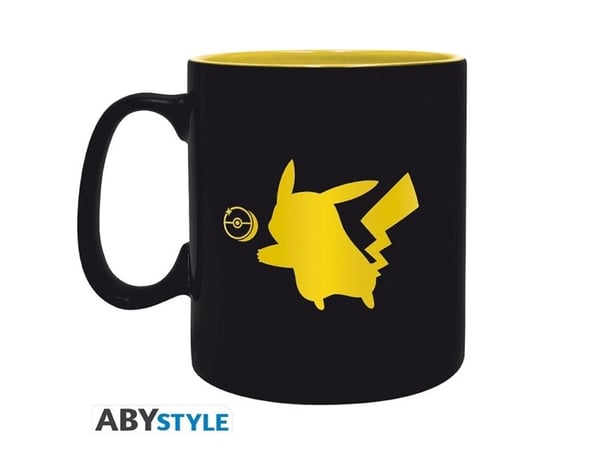 ABYstyle Pokémon, Single/enkelt, 0,46 l, Sort, Gult, Keramisk, Krus, Universell