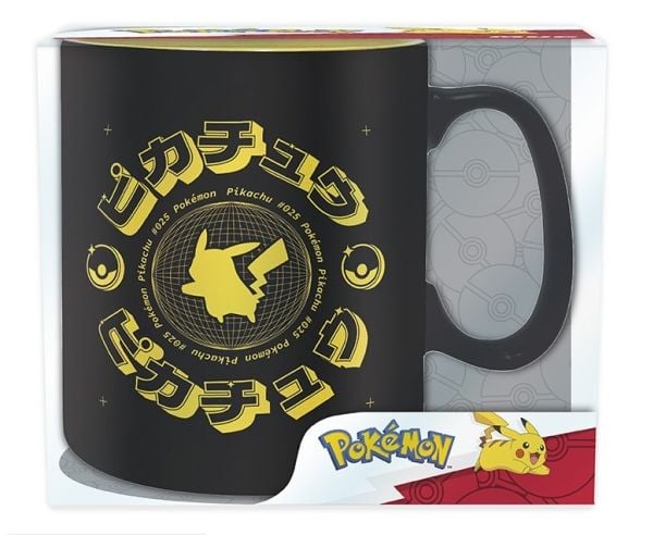 ABYstyle Pokémon, Single/enkelt, 0,46 l, Sort, Gult, Keramisk, Krus, Universell