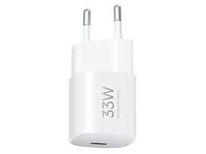 Xiaomi - Strømadapter - nano - 33 watt - 3 A - GaNFast, QC, PD/PPS (USB-C) - hvit