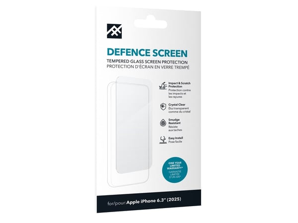iFrogz Defence - Skjermbeskyttelse for mobiltelefon - glass - for Apple iPhone 17