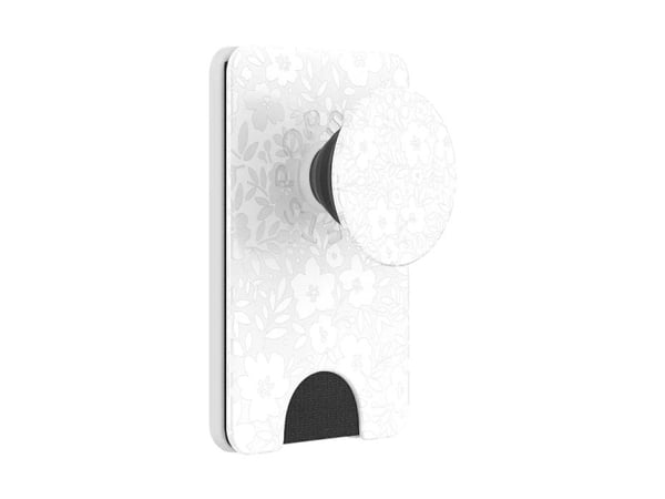 PopSockets 806927, Lompakko, Valkoinen, Kukkakuvio, Apple, iPhone 17 Pro Max, 1 kpl
