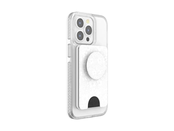 PopSockets 806927, Lommebok, Hvit, Blomstermønster, Apple, iPhone 17 Pro Max, 1 stykker