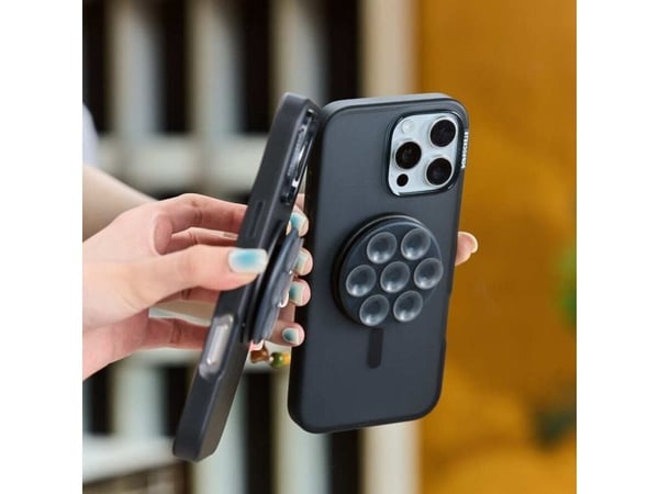 PopSockets 807718, Grep, Svart, Ingen mønster, Apple, iPhone 17 Pro Max, 1 stykker