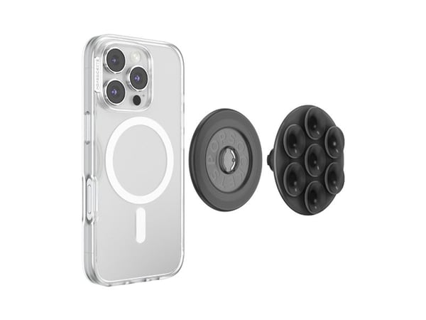 PopSockets 807718, Grep, Svart, Ingen mønster, Apple, iPhone 17 Pro Max, 1 stykker