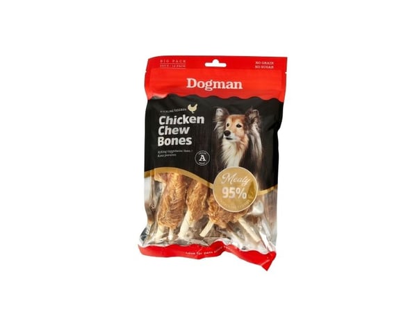 DOGMAN Kyllingtyggebein 240g/12stk 12,5cm