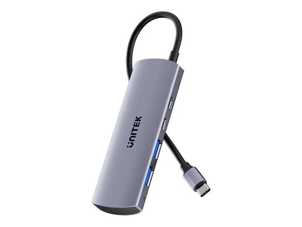 Unitek Hub 4-i-1 USB-C 10 Gbps, 2x USB-A og 2x USB-C H1112DGY01