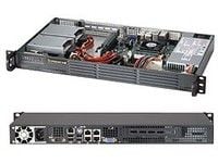Supermicro SC504 203B - Rackmonterbar 1U - mini-ITX - ikke-driftsutskiftbar 200 watt - svart