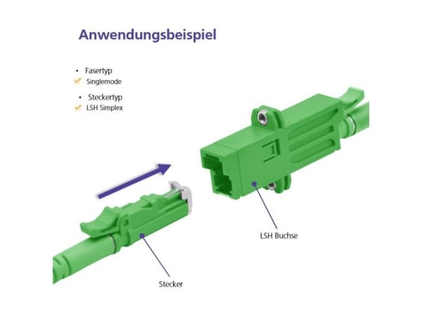Helos fiberoptisk patchkabel E2000