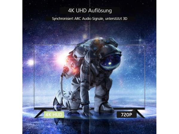 Helos 288453, 1 m, DisplayPort, HDMI, Hankjønn, Hankjønn, Rett