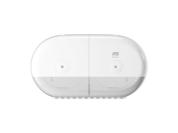 Dispenser Tork SmartOne® T9 Twin Mini Elevation, hvit - for toalettpapir