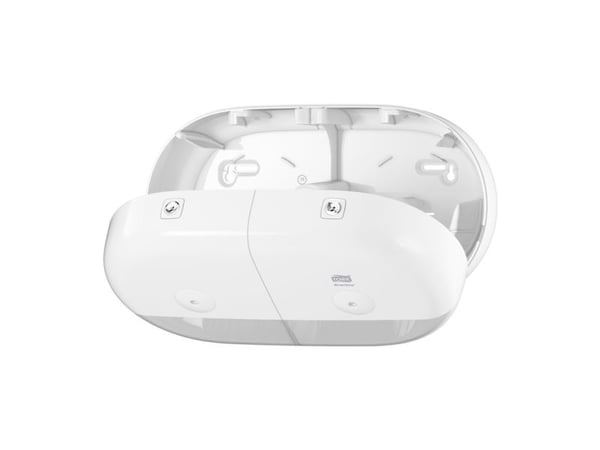 Dispenser Tork SmartOne® T9 Twin Mini Elevation, hvit - for toalettpapir