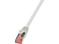 LogiLink 0.5m Cat.6 S/FTP, 0,5 m, Cat6, S/FTP (S-STP), RJ-45, RJ-45, Hvit