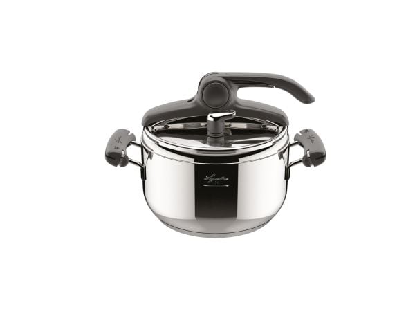 Lagostina Preziosa Lagoeasy'Up stål trykkoker, 22 cm, 5 L