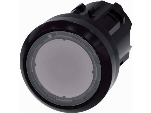 Siemens 3SU1001-0AB70-0AA0 Valaistu painonappi litteä, eturengas Muovi kirkas 1 kpl