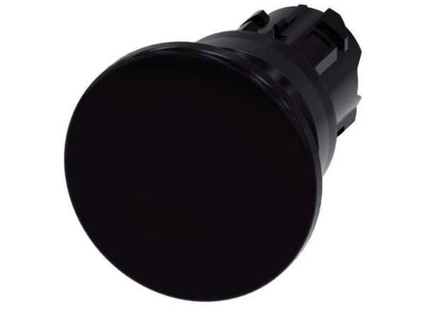 Siemens 3SU10001BD100AA0 3SU1000-1BD10-0AA0 Iskukytkin (sienenmuotoinen) Eturengas muovia Musta 1 kpl