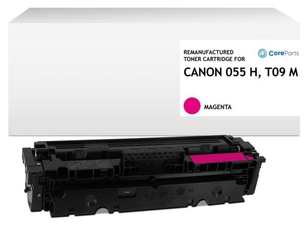 CoreParts - Magenta - kompatibel - boks - gjenfabrikert - tonerpatron (alternativ for: Canon 055H, Canon T09) - for Canon ImageCLASS LBP664, MF745;...