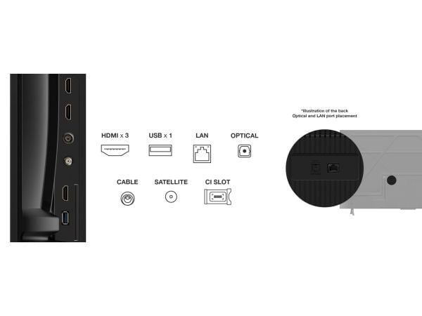 TCL 55P6K - 55" Diagonalklasse (54.5" synlig) - P6K Series LED-bakgrunnsbelyst LCD TV - Smart TV - Google TV - 4K UHD (2160p) 3840 x 2160 - HDR - b...