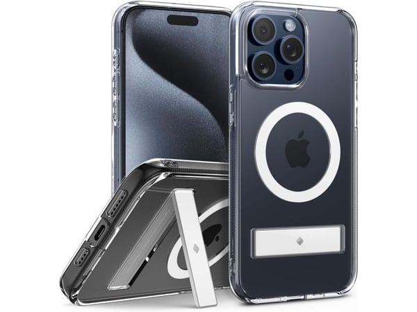Caseology Capella Mag (Kickstand), Suojus, Apple, iPhone 15 Pro, 15,5 cm (6.1"), Läpinäkyvä, Valkoinen