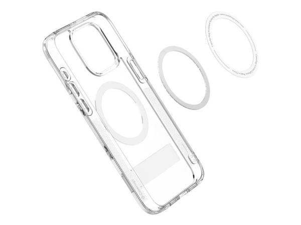 Caseology Capella Mag (Kickstand), Etui, Apple, iPhone 15 Pro, 15,5 cm (6.1"), Gjennomsiktig, Hvit