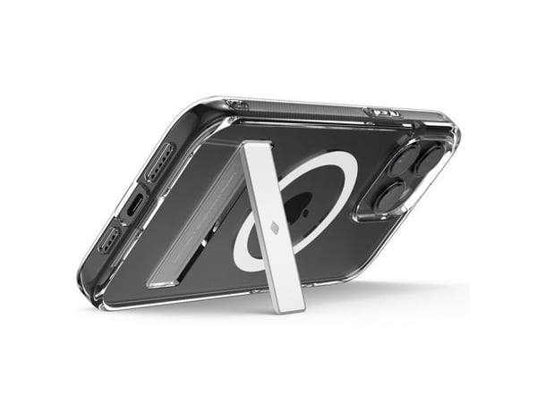 Caseology Capella Mag (Kickstand), Etui, Apple, iPhone 15 Pro, 15,5 cm (6.1"), Gjennomsiktig, Hvit