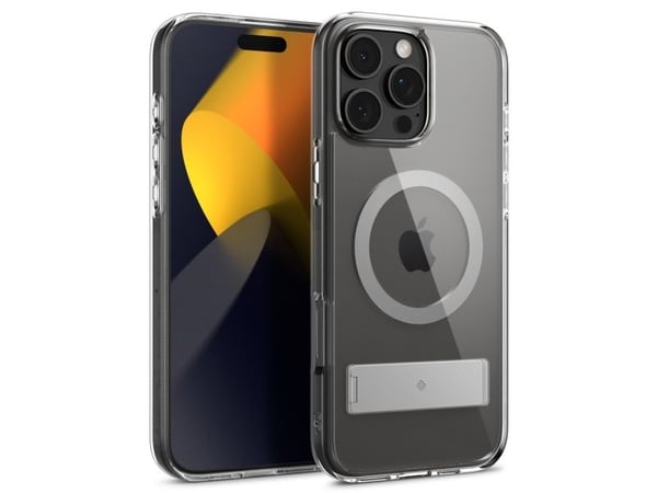 Caseology Capella Mag (Kickstand), Etui, Apple, iPhone 16 Pro, 16 cm (6.3"), Grå, Gjennomsiktig