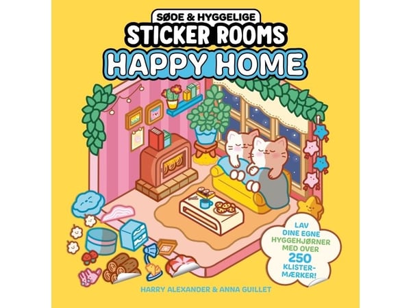 Happy Home - Søte og koselige klistremerkerom | Språk: Dansk