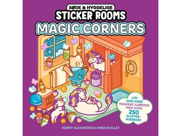 Magic Corners – söta och mysiga Sticker Rooms | Harry Alexander & Anna Guillet | Kieli: Tanska