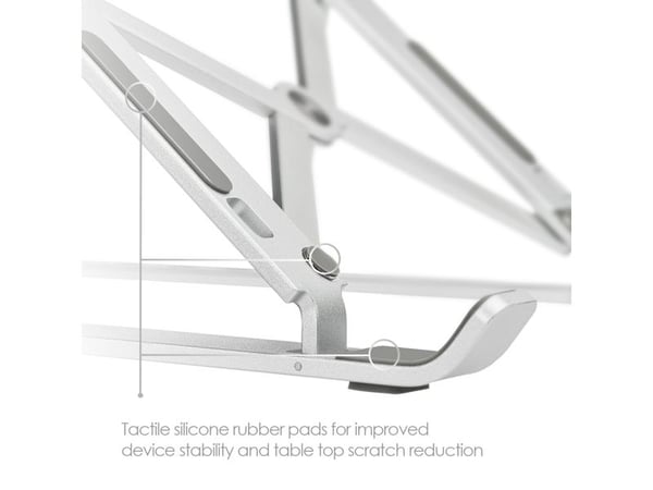 Desire2 D2XRISSI, PC-stativ, Sølv, Aluminium, 25,4 cm (10"), 39,6 cm (15.6")