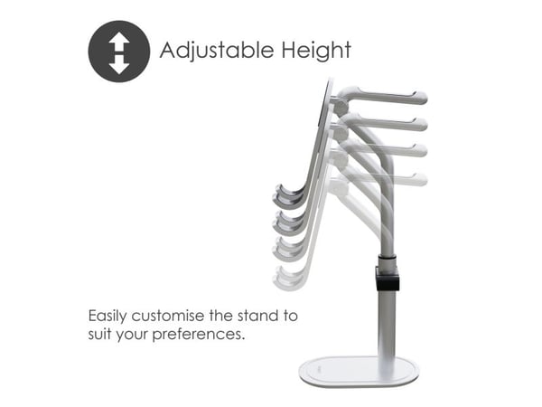 Desire2 D2APAWCSSI, Hodetelefoner, Mobiltelefon/smarttelefon, Passiv holder, Bord, Aluminium