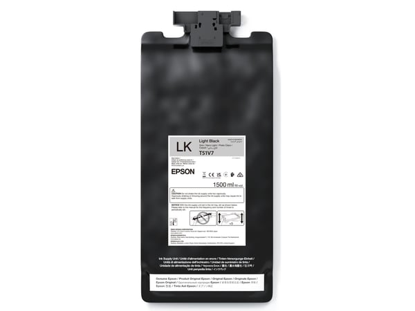 Epson UltraChrome GS3, Vaaleanmusta, 1500 ml, 1 kpl, Kertapakkaus