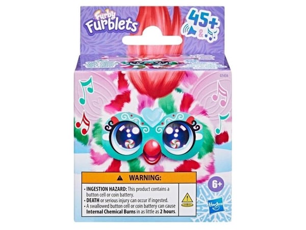 Furby Furblets Pep-Mint, Tegneseriefigur, 6 år, Interaktiv, Gir fra seg lyd, LR44
