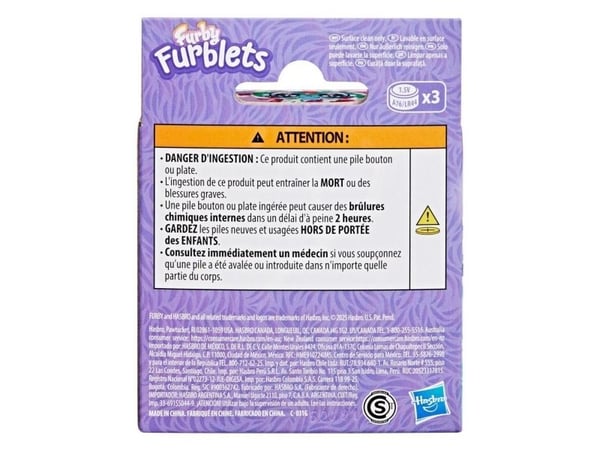 Furby Furblets Pep-Mint, Tegneseriefigur, 6 år, Interaktiv, Gir fra seg lyd, LR44