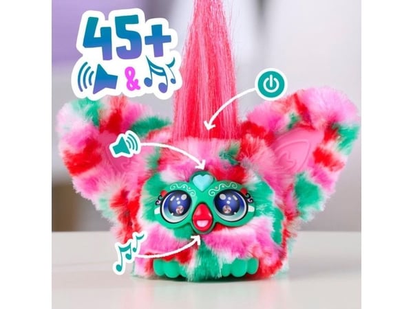 Furby Furblets Pep-Mint, Tegneseriefigur, 6 år, Interaktiv, Gir fra seg lyd, LR44